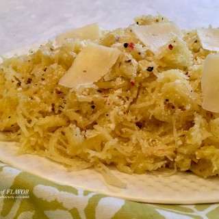 Spaghetti squash puts a healthy spin on Cacio e Pepe, the classic Italian recipe known for the simplest of ingredients. Perfect for Meatless Monday or a vegatable side dish!