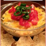 jalapeno dip in bowl with text overlay