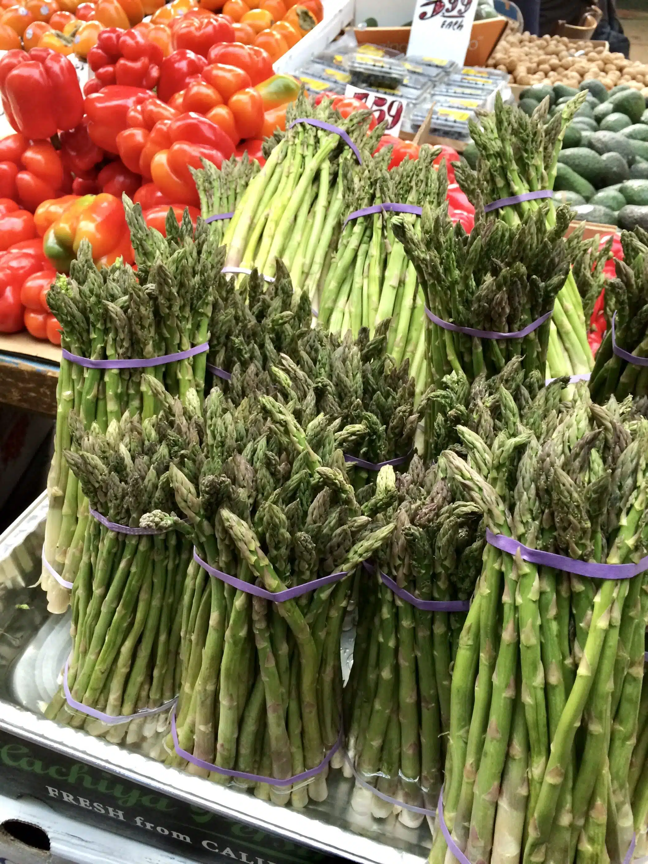 bunches of fresh asparagus