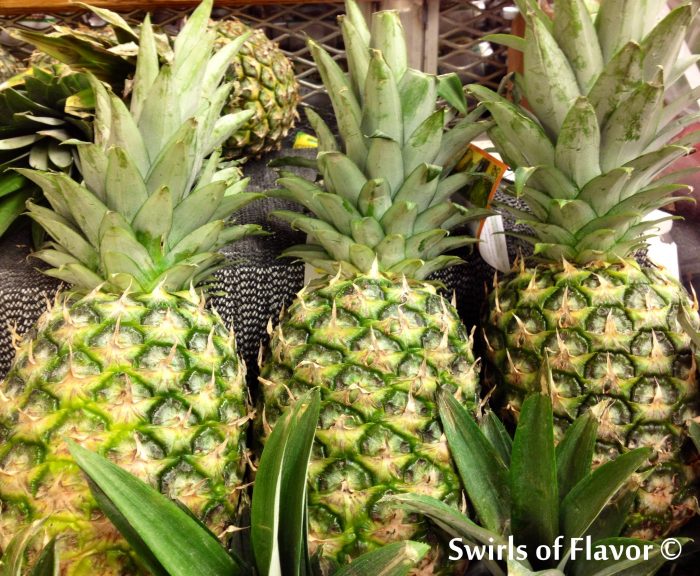 Fresh pineapples