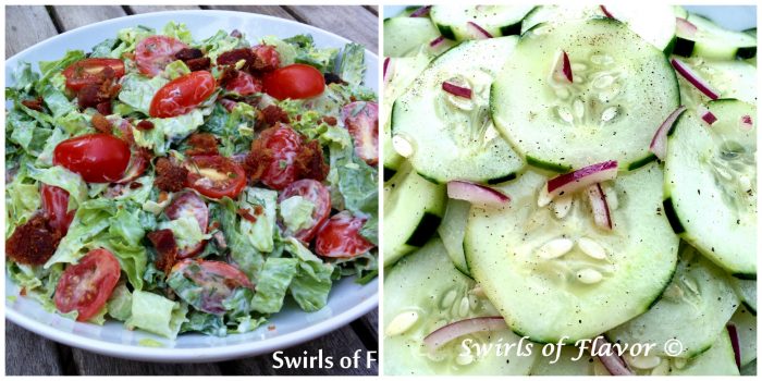 BLT Salad and Cucumber Salad