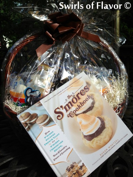 S'mores cookbook and basket