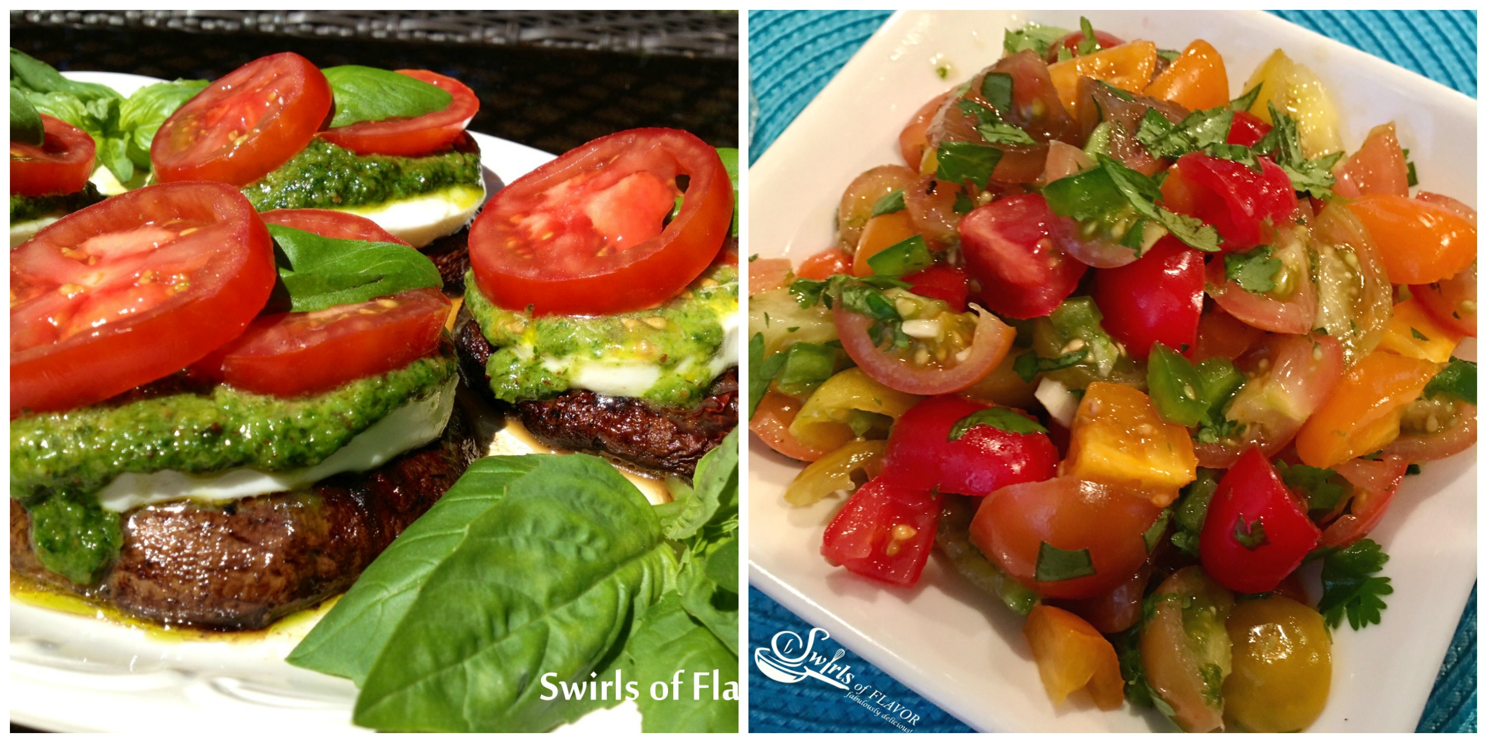 Balsamic Portobellos and Fresh Heirloom Tomato Salsa