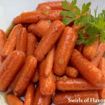 glazed carrots with parsley