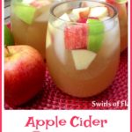 Apple Cider Sangria is an easy recipe that adds a fall spin to your sangria! Apple cider, applejack brandy and a sweet white wine combine with a hint of vanilla to create your new favorite fall cocktail!