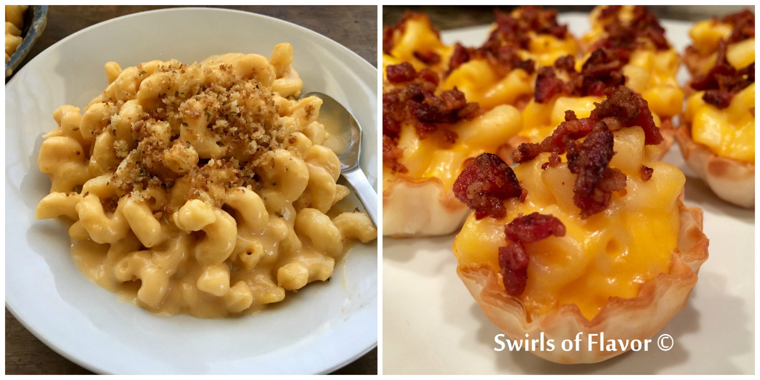 One Pot Mac and Cheese and Bacon Mac and Cheese Bites