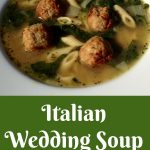 Italian Wedding Soup is such an easy recipe to make with ready-made meatballs and baby spinach! A homemade soup that's ready in about 30 minutes and the perfect soup to warm you up on a chilly day. Italian Wedding Soup will be a family favorite recipe for sure! #soup #homemadesoup #meatballs #spinach #Italianweddingsoup #30minuterecipe #easyrecipe #swirlsofflavor