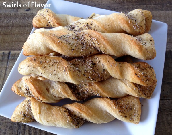 Chia Garlic Breadstick Twists