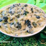 Colcannon With Kale And Leeks is an updated twist on the traditional Irish mashed potato recipe. Cabbage is replaced with the super food kale and buttery leeks flavor this creamy Irish potato dish.