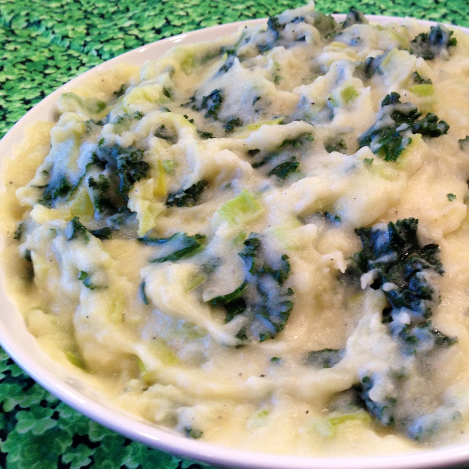 Colcannon Potatoes with Kale and Leeks Swirls of Flavor