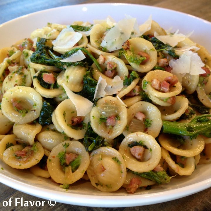 Broccoli Rabe Pancetta Pasta Swirls of Flavor