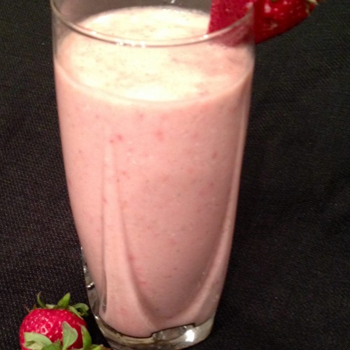 Almond Milk Strawberry Smoothie Swirls of Flavor