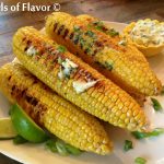 Grilled Corn Recipe with Cilantro Lime Butter
