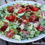 The BLT Sandwich, an all-American classic, is transformed into a Chopped BLT Salad With Creamy Dill Dressing. All the flavors of a BLT, bacon, lettuce and tomatoes in my homemade mayonnaise salad dressing, are in every bite of this refreshing chopped salad.