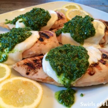 Fire up the grill for Grilled Tuscan Chicken & Kale Pesto. Grill up these Tuscan flavored chicken breasts then top with fresh mozzarella and kale.