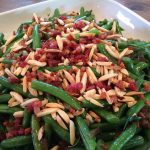 green beans with pancetta and almonds
