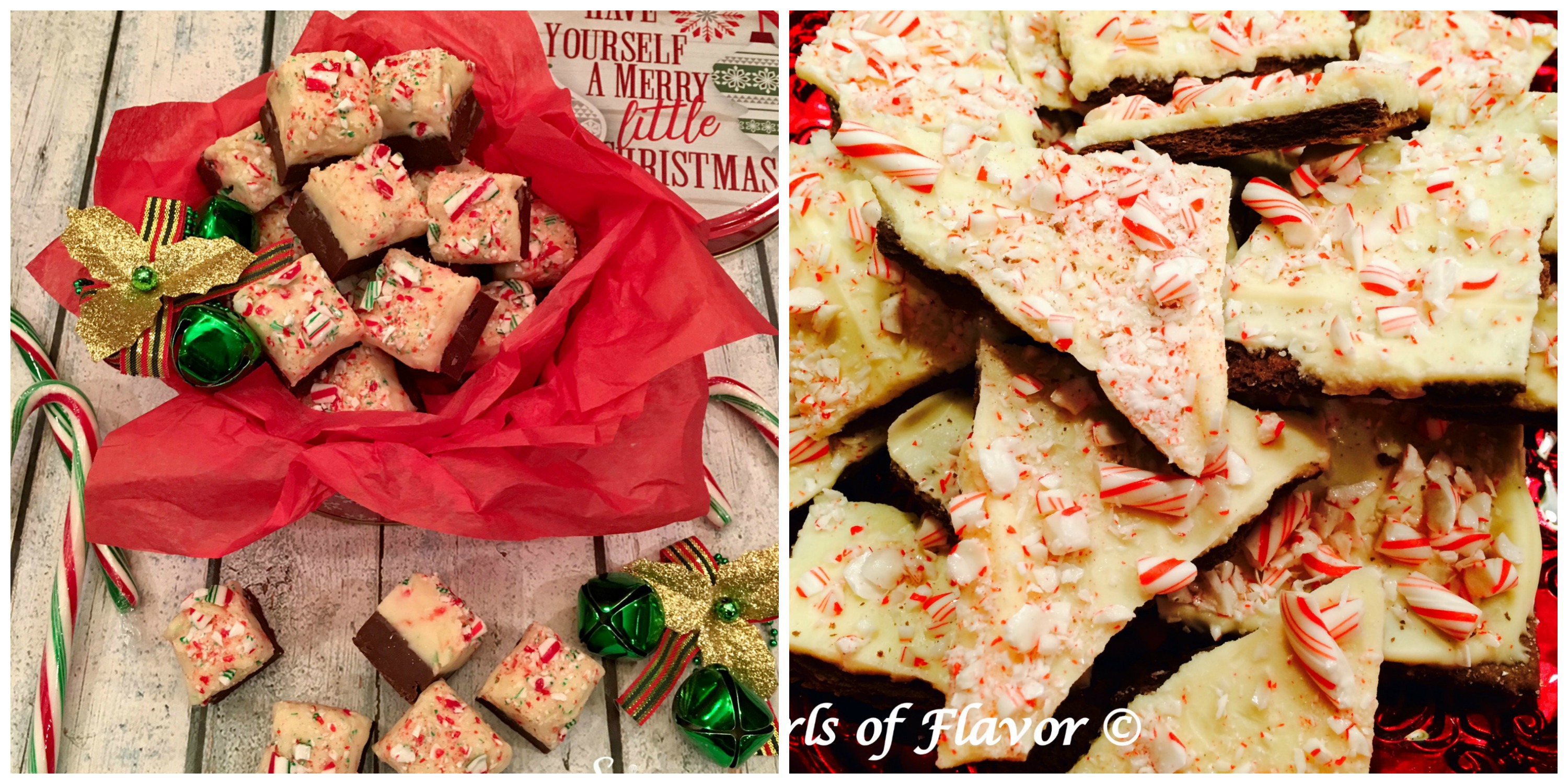 Candy Cane Fudge and Peppermint Bark