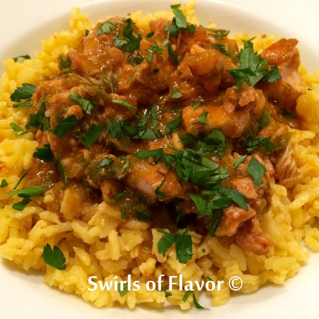 Slow Cooker Salsa Verde Chicken Swirls of Flavor