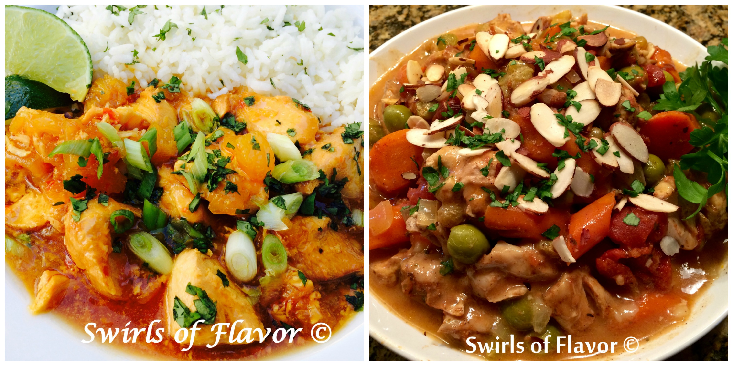 Pineapple Chicken Chili and Moroccan chicken
