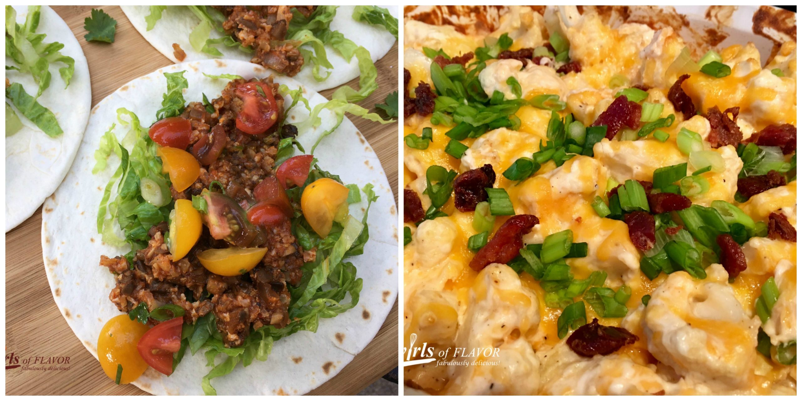 Cauliflower Tacos and Cauliflower Casserole