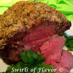 Panko Crusted Beef Rib Roast, an easy dinner recipe for entertaining, is surrounded with a seasoned panko crust bursting with flavor!