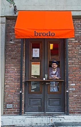 Brodo take-out window. Photo courtesy of Tasting Table.