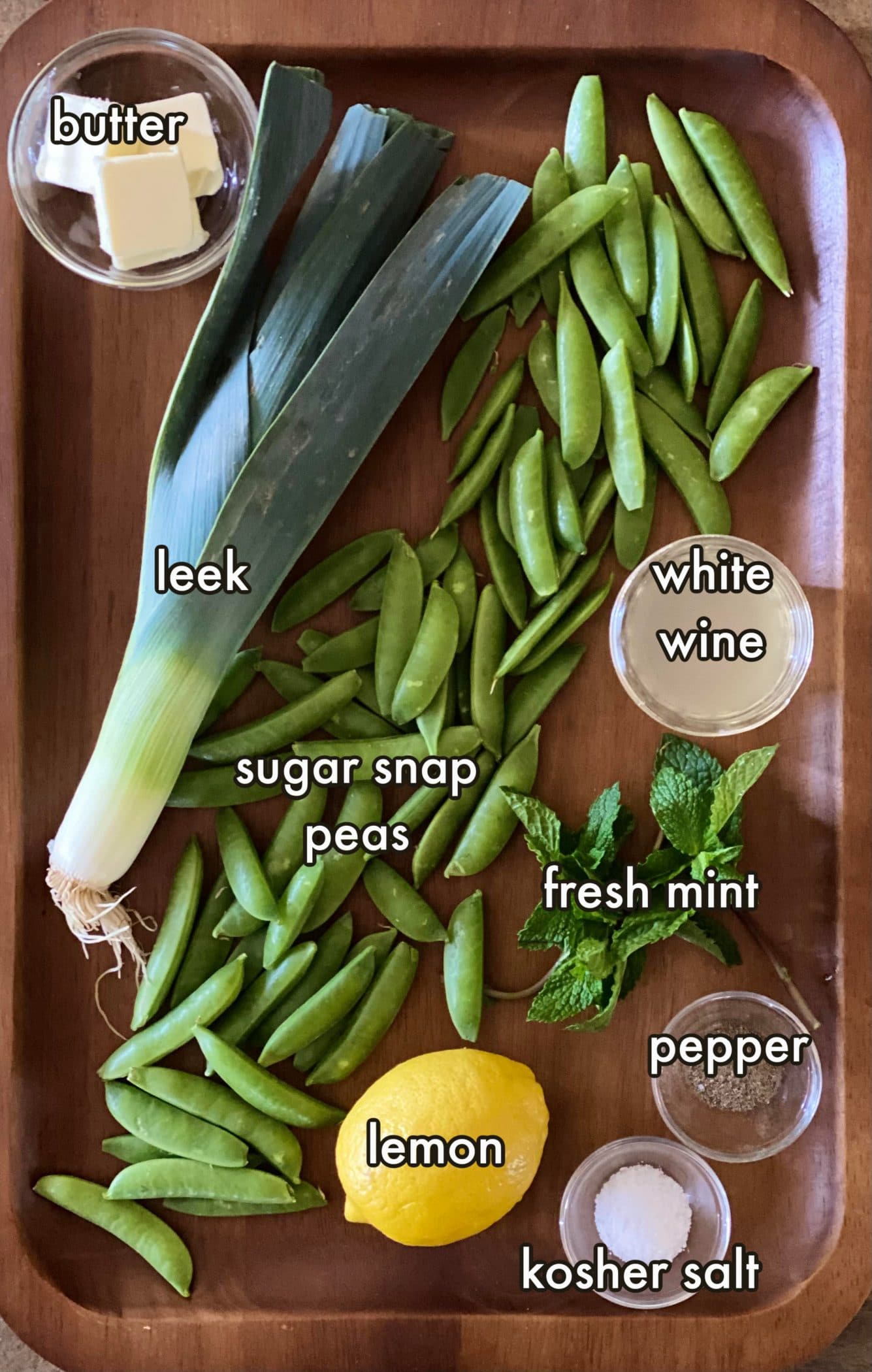 ingredients to make sugar snap peas recipe