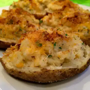 twice baked potatoes with cheddar cheese