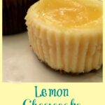 mini lemon cheesecakes