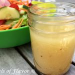 White Balsamic Vinaigrette, a homemade salad dressing recipe, is sweet and tangy, easy to make and compliments any salad!