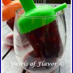 Pinot Noir, pomegranate juice and a fresh plum are all frozen to perfection in this easy winescicles recipe for Pomegranate Plum Wine Ice Pops!