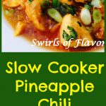 Slow Cooker Pineapple Chili Chicken makes it's own tangy sauce as it cooks! crockpot | chicken | easy recipe | dinner | pineapple | instant pot | #swirlsofflavor
