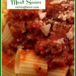 best ever meat sauce with pasta