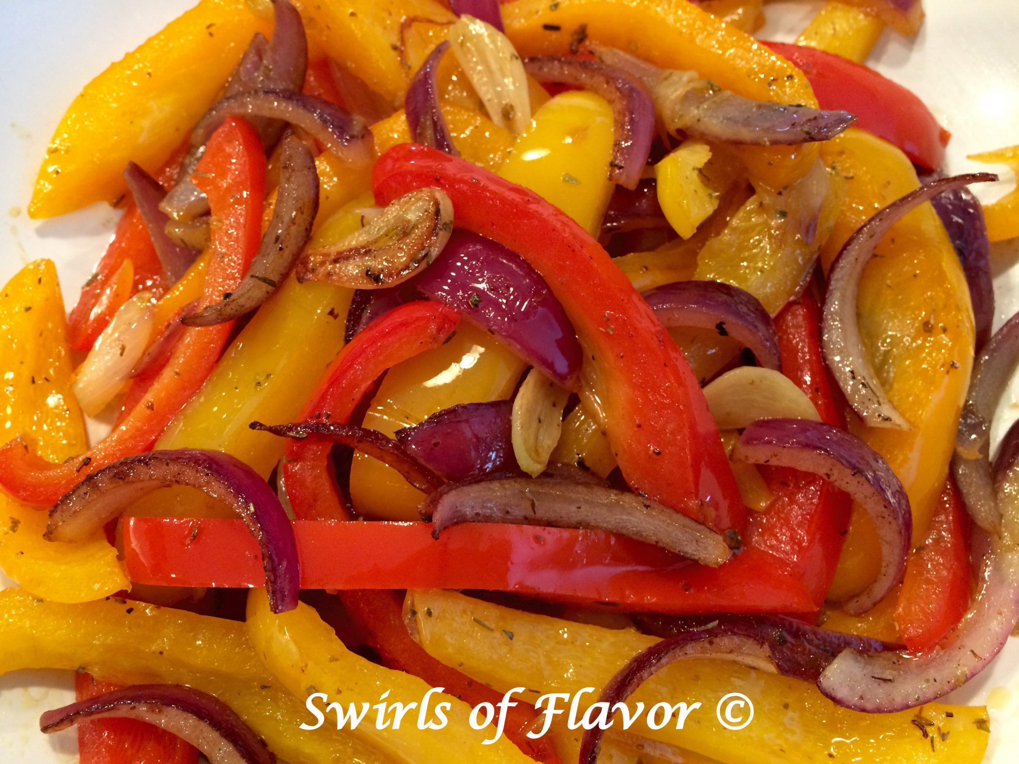 close up photo of sauteed peppers and onions