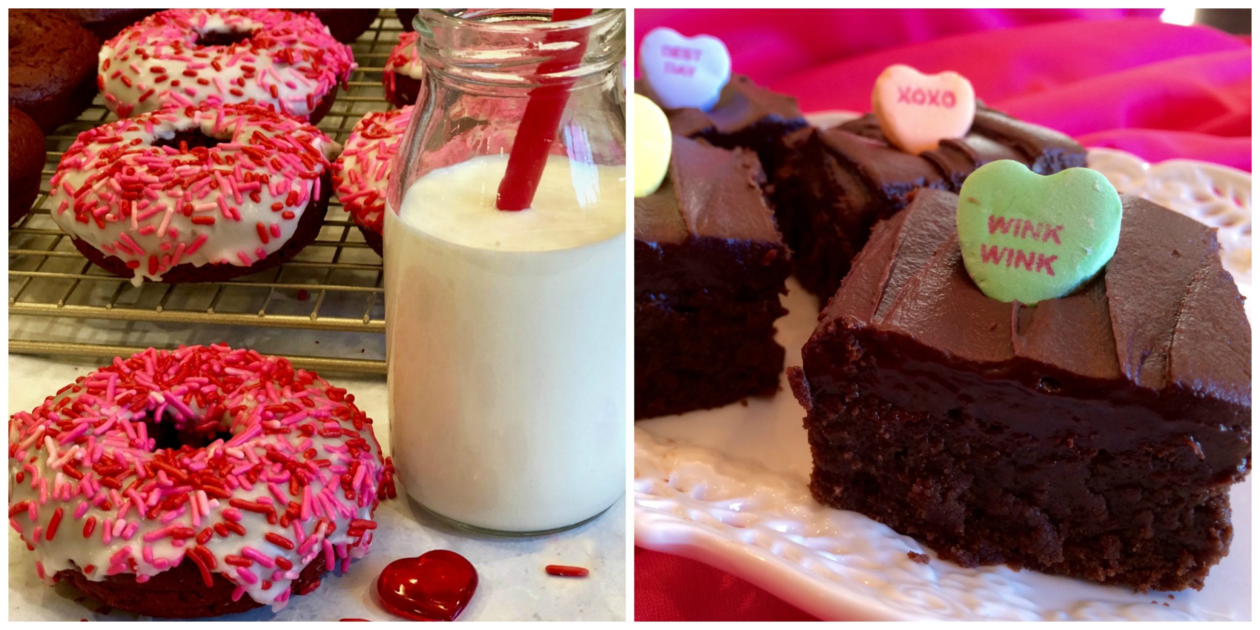Red Velvet Donuts and Espresso Kahlua Brownies