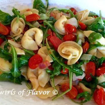 tortellini with tomatoes and pancetta