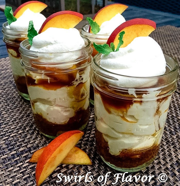 Bourbon Peach Cheesecake Mousse