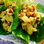 If you love the idea of lettuce wraps then be sure to give Curried Chicken Lettuce Wraps a try. You don't even need to cook for this recipe! Just toss cooked chicken with chopped apple and sliced almonds for a bit of crunch, raisins for bursts of sweetness, and red onion for just the right amount of savory with a creamy mayonnaise flavored with curry powder and fresh lime and wrap it up in lettuce leaves.