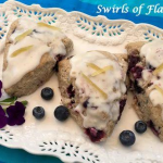 Ginger Glazed Blueberry Scones are the perfect way to savor the sweetness of juicy blueberry and tangy lemon together in an easy to make homemade sweet treat! Perfect for breakfast, brunch and even dessert!