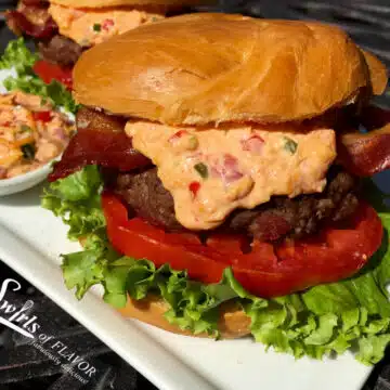 burgers with pimento cheese