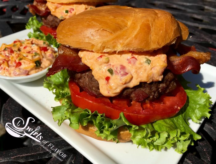 burgers with pimento cheese 