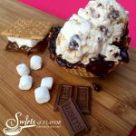Creamy, cold, chunky and studded with milk chocolate, mini marshmallows and bits of grahams, S'mores Ice Cream will satisfy your S'mores craving and cool you off at the same time! s'mores | ice cream | homemade | no churn | chocolate | dessert | frozen