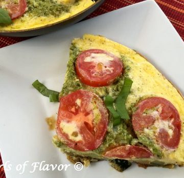 Filled with protein-perfect eggs, packed with fresh zucchini, cheesy mozzarella and fresh basil,Plum Tomato Zucchini Frittata is hearty enough to have for dinner.