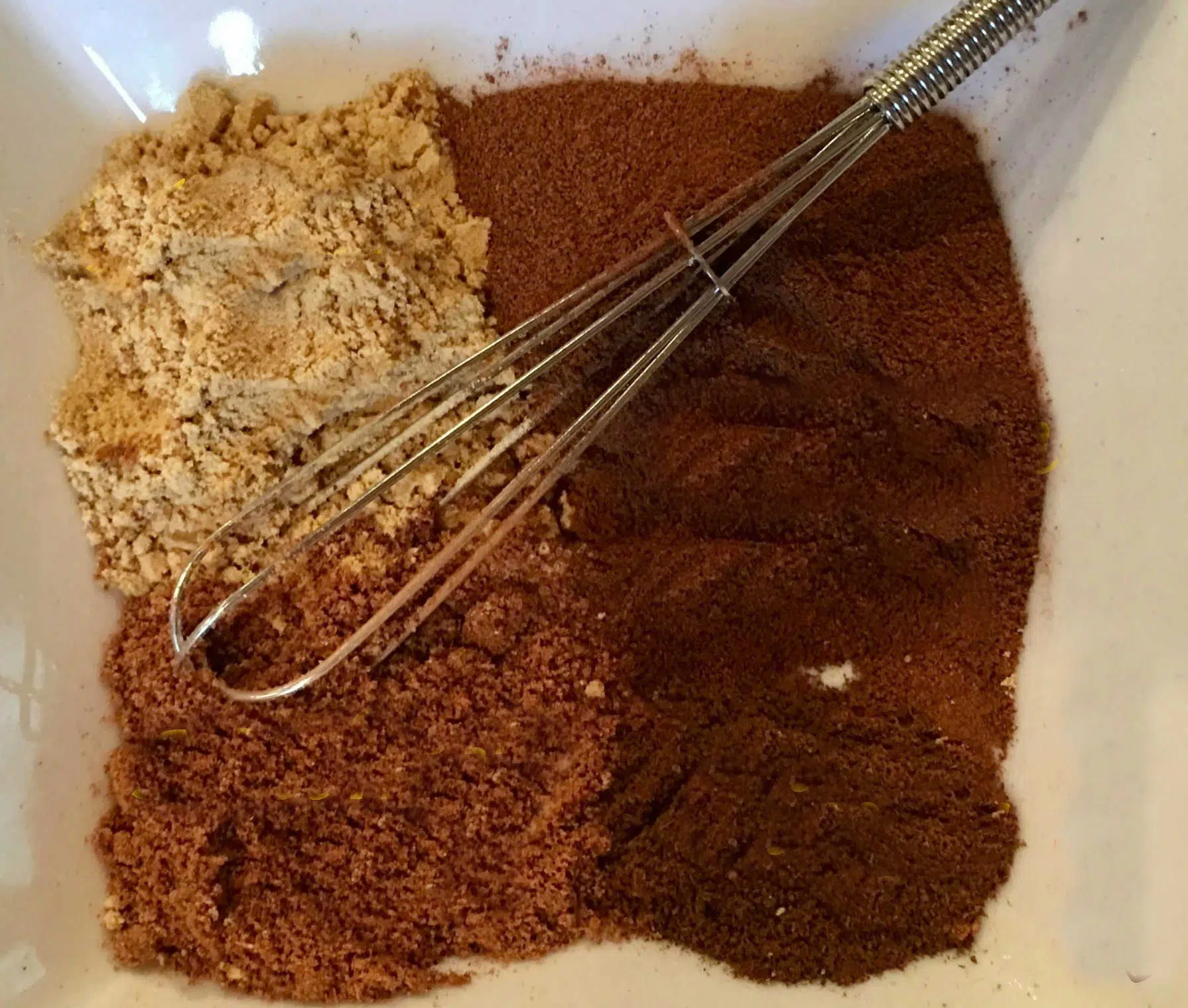 spices on a dish for homemade pumpkin spice