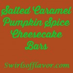 pumpkin spice cheesecake bars with text overlay