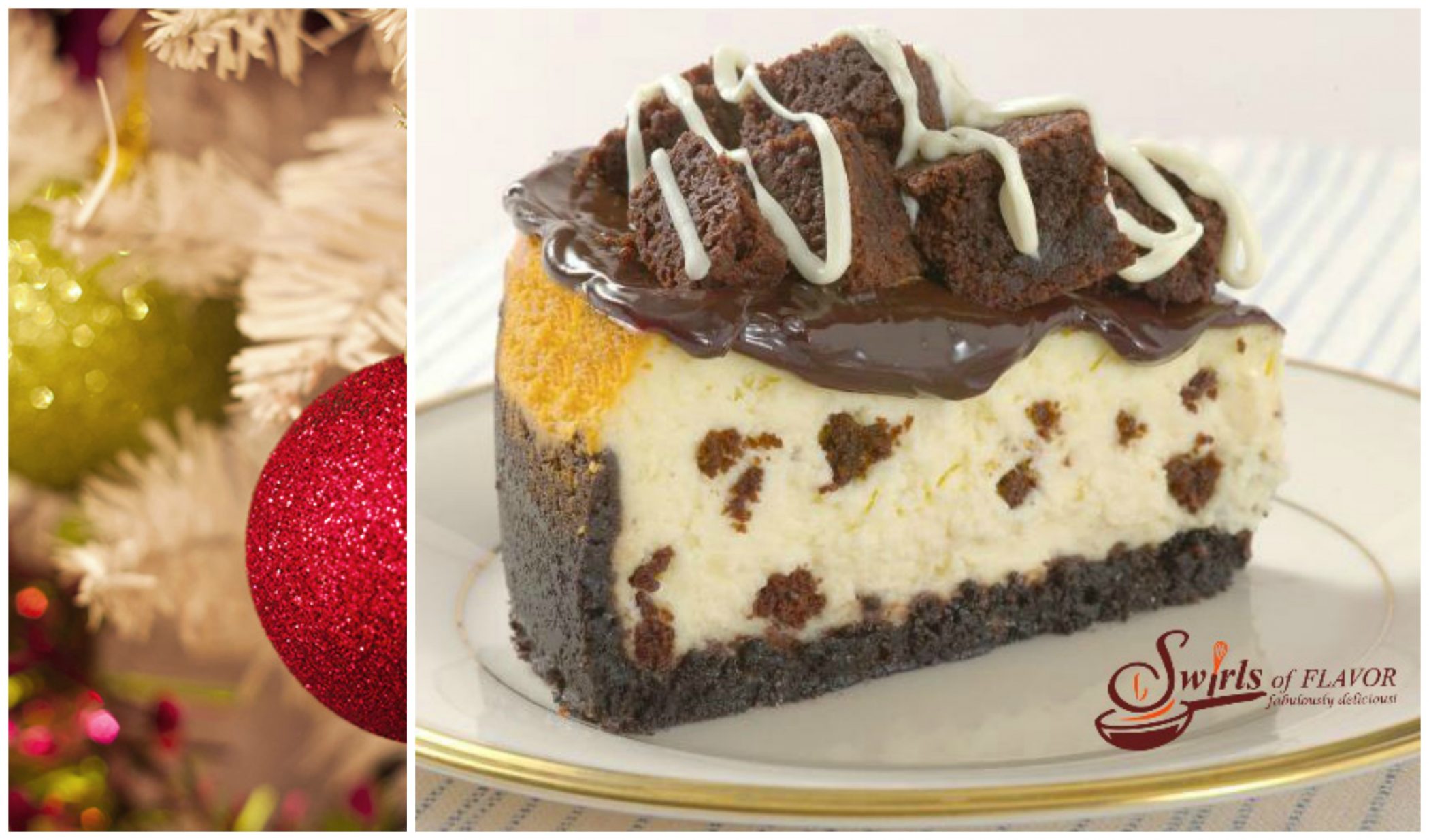 Fudge Brownie Cheesecake - Swirls of Flavor