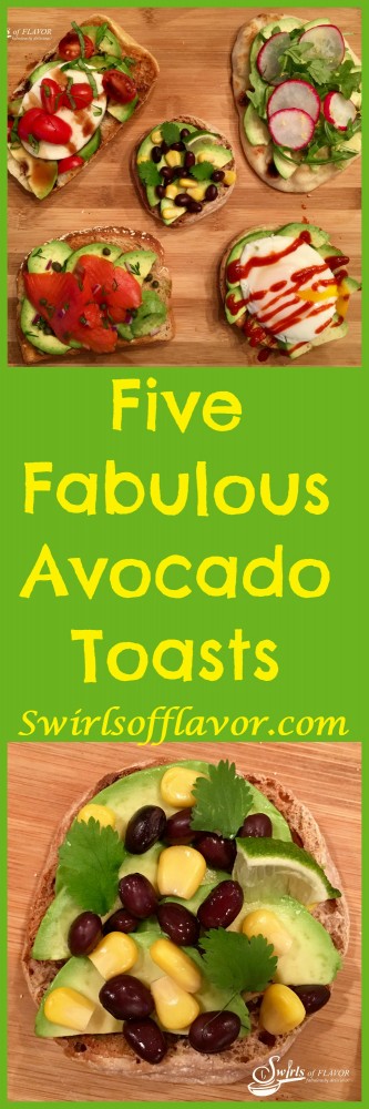 Avocado toasts are delicious and oh so nutritious! Make them for breakfast, lunch , dinner or even just a snack!
