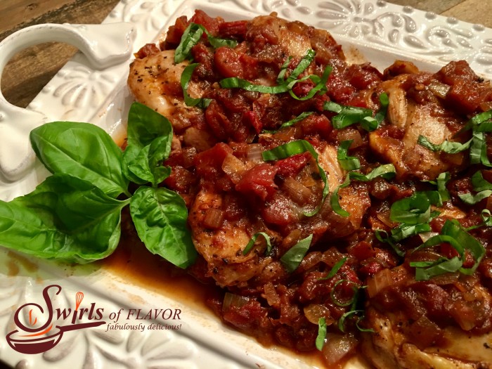 Busy weeknights call for easy skillet dinners made with simple on-hand ingredients. Balsamic Skillet Chicken is just that! Your family will think they're dining out in an Italian restaurant tonight! Chicken, diced tomatoes, sundried tomatoes and balsamic vinegar, so easy!