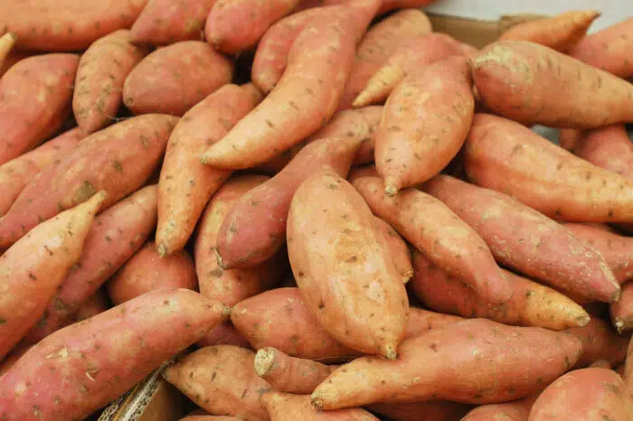 sweet potatoes uncooked