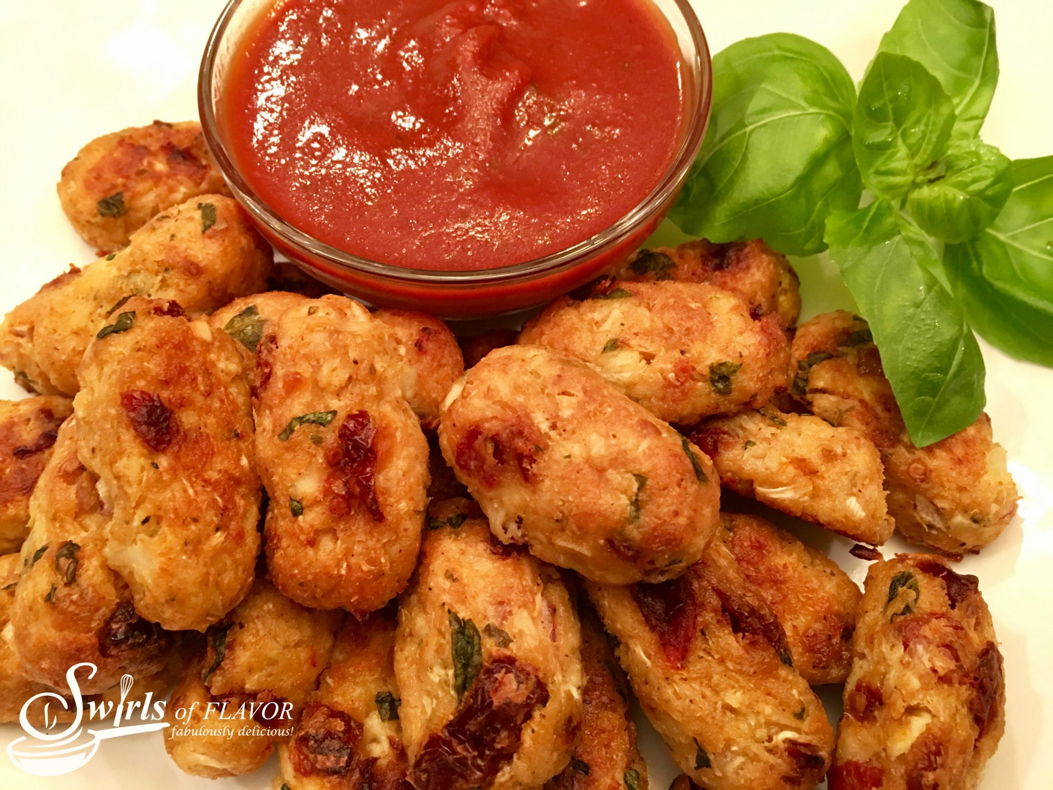 Cauliflower Tots With Balsamic Dipping Sauce Swirls of Flavor
